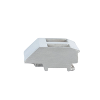 AT051 Plaque de fixation robuste en acier inoxydable pour cadre de fenêtre avec goupille d'alignement, pour profil de fenêtre à battant