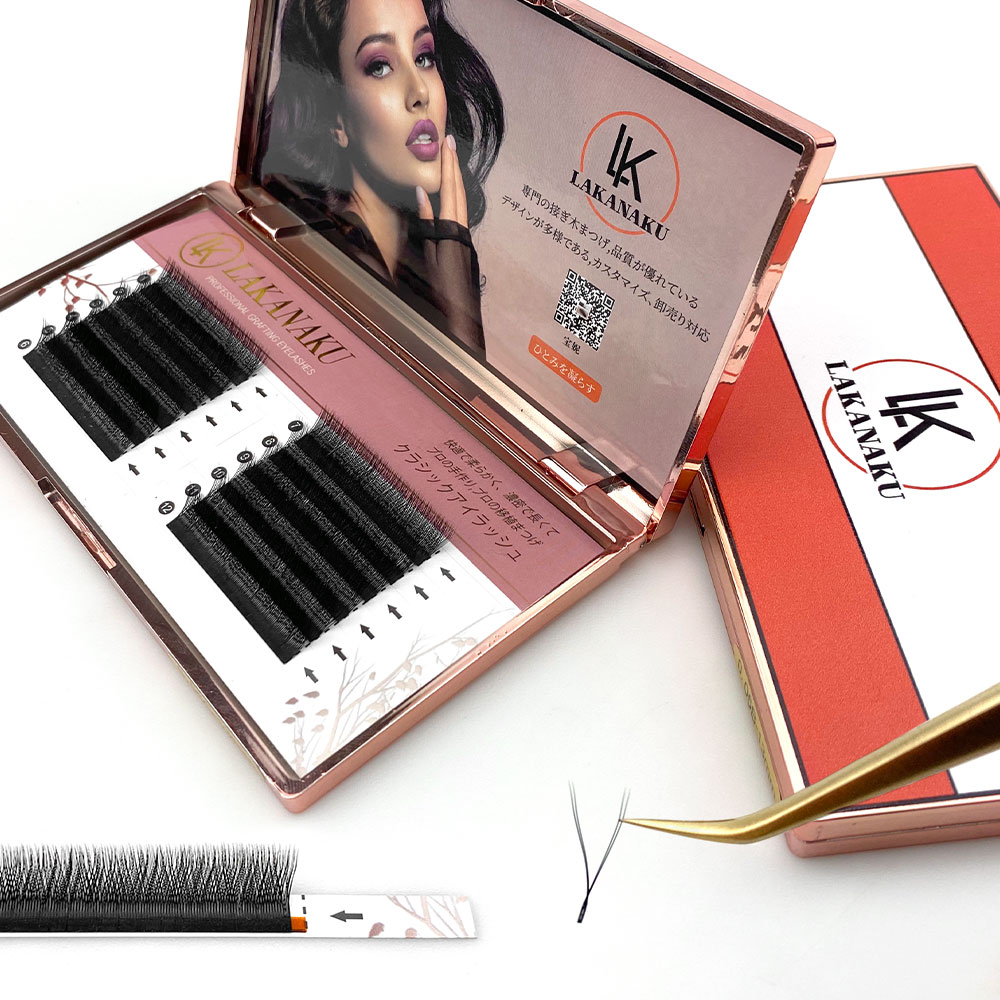 Ресницы для наращивания из норки Lakanaku YY в форме ресниц, комплект легких ресниц, кластер 005 0,07 C D 8-14 мм Mix yy для наращивания ресниц