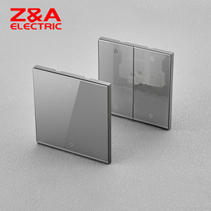 Interruptor de pared de panel de vidrio decorativo y enchufe Diseño de lujo Logotipo personalizado resistente a los arañazos Interruptor de pared de vidrio de la serie 3H - Product Image 3