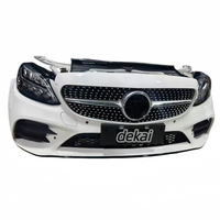Pièces de démontage d'origine utilisées, ensemble de pare-chocs avant pour Mercedes W205, pièces détachées automobiles, installation par vis, couvercle de pare-chocs de voiture