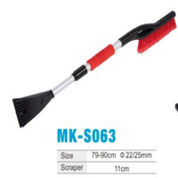 Brosse à neige pour voiture en aluminium épaissi de 79-90 cm avec grattoir à glace de 11 cm de large, pelle à neige robuste de grande taille pour véhicules