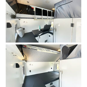 Caravanes japonaises 4 Birth Pop Out System, 12v TV, luxe, tout noir, tourisme, grande caravane hybride Pt15 Offraad solaire hors réseau, 16 pieds - Product Image 6