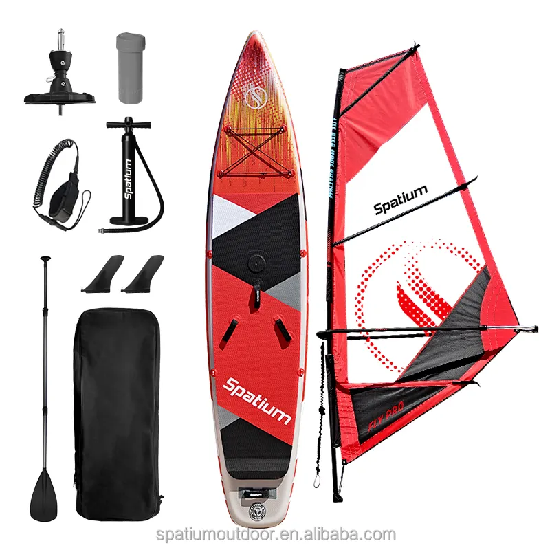 Spatium OEM China Factory 2024 Latest Design Inflatable SUP Sail Windsurf Wind ISUP Sail Boards Windsurfing for sale