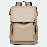 Mochila para Portátil de Gran Capacidad, Estilo Inglés, Unisex, con Logotipo Personalizado, Material PU, Resistente al Agua y al Desgaste, Carga USB, Alta Calidad