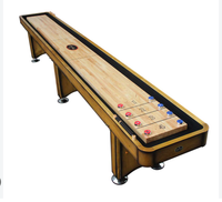 Table de shuffleboard en bois massif de taille standard, conçue à la main, haut de gamme, personnalisable, OEM et ODM
