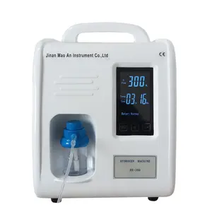 पोर्टेबल हाइड्रोजन ऑक्सीजन साँस लेना H2 प्रवाह 0-600ml/minadjustable, समय सेटिंग, डिजिटल स्क्रीन
