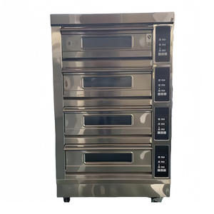 فرن بيتزا كهربائي من الفولاذ المقاوم للصدأ 304، بناء سطح فرن بيتزا، 16 صينية مع فرن فراخ - Product Image 3
