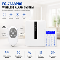 Kunci Remote Kontrol Alarm Nirkabel untuk Sistem Keamanan FC 7668PRO Tombol Panik Aktifkan/Matikan Aksesori Keamanan Rumah Pintar