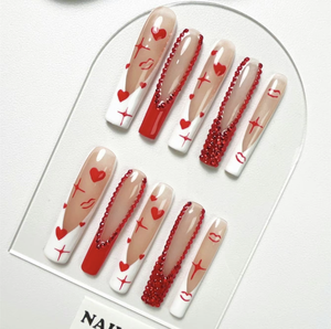 <span class=keywords><strong>Uñas</strong></span> Acrílicas Pintadas a Mano al por Mayor, Elegantes y Brillantes, Juego <span class=keywords><strong>de</strong></span> <span class=keywords><strong>Uñas</strong></span> Postizas Caseras con <span class=keywords><strong>Pegamento</strong></span> y Herramientas - Product Image 6