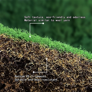 LUYI - Musgo Sphagnum Artificial en Maceta, Musgo de Turba Verde, Decoración de Pared para Oficina, Venta al Por Mayor - Product Image 5