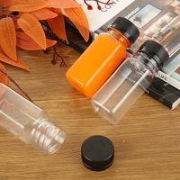 Bouteille Carrée en Plastique PET de 60ml (2 Oz) pour Jus avec Couvercles Inviolables à Prix Abordable