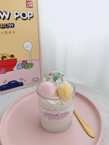 Diy Ice Cream Style Best Luxury Fruits Shape Scented <b>Candle</b> Ice Cream Cone Dessert Handmade Soy Wax <b>Candle</b> with Glass Jar - Product Image 6