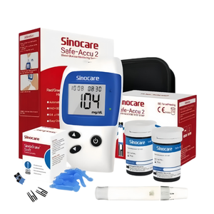 Medidor de Glucosa en Sangre Safe-ACCU 2 Sin Codificación, Glucómetro de Alta Precisión, Kit de Prueba de Glucosa en Sangre para Diabetes con Tiras Reactivas y Lancetas - Product Image 2