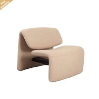 Nouveau design moderne, fauteuil d'appoint confortable en cuir PU, fauteuil lounge en forme de M pour la maison, l'hôtel, le salon