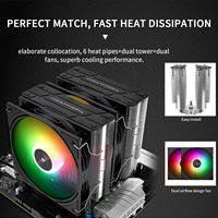Thermalright Asesino sin igual 120 ARGB Negro V3 Procesador de juegos Enfriador de aire Ventiladores duales PWM Disipador