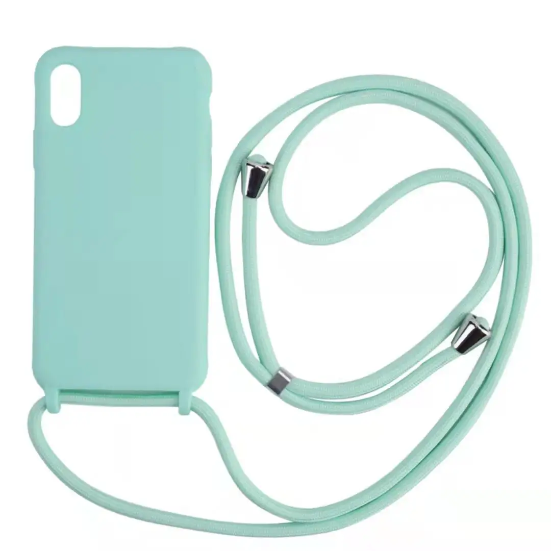 Capa com alça para celular, capa de silicone para iphone 13 series