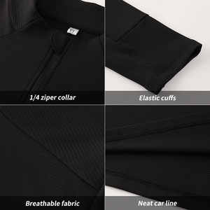 <span class=keywords><strong>Chándal</strong></span> deportivo con cremallera 1/4 para hombre, pantalones informales, traje de manga larga - Product Image 2