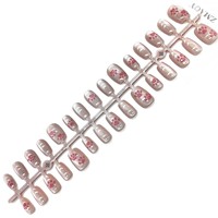 Nouvelles pointes d'ongles électroplaquées en ABS, ongles portables, outils de manucure de haute qualité, motifs de dessins animés, multiples motifs