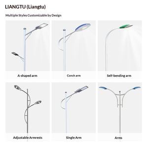 Poste de Alumbrado Público de Acero de Doble Brazo con Interruptor Inteligente con Control por Aplicación, Garantía de 10 Años para Uso en Carreteras - Product Image 4