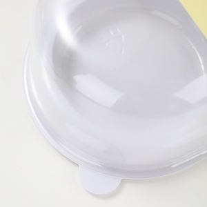 Plástico transparente Twin Moon Cake Blister Packaging PET Muffin Postre Clear Two Cupcake Packaging Container con tapa <span class=keywords><strong>de</strong></span> cúpula - Product Image 6