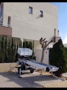 2024 מעלית פאנל סולארית חדשה חשמלית טלסקופית אלומיניום סולם הרמת מסלול קידוח עם גלגלים - Product Image 6