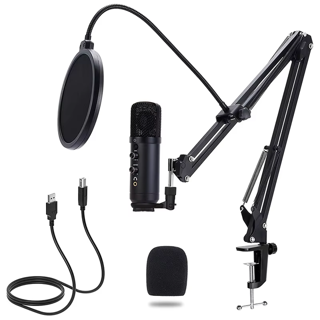 UM17 KIT Professional USB Microphone Studio Recording & Gaming Mic for Vlogging & Podcasting