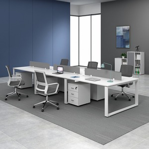 <span class=keywords><strong>Escritorio</strong></span> de Oficina Moderno y Ecológico LINOU <span class=keywords><strong>en</strong></span> Forma de <span class=keywords><strong>L</strong></span> <span class=keywords><strong>para</strong></span> 4 <span class=keywords><strong>Personas</strong></span>, con División, Cajones y Garantía de 5 Años <span class=keywords><strong>para</strong></span> Uso Comercial - Product Image 3