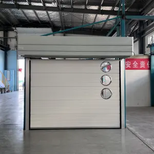 Puerta de garaje deslizante lateral automática, ahorro de espacio