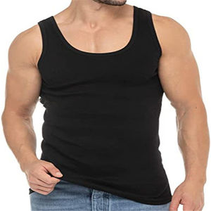 Camiseta Deportiva para Hombre, Color Sólido, Spandex/Algodón, Secado Rápido, Informal, Cómoda, Transpirable, con Estampado Puff - Product Image 1
