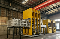 Presse de vulcanisation hydraulique professionnelle à cadre pour caoutchoucs, avec boîte de vitesses, roulement de moteur, maintien automatique de la pression et contrôle PLC