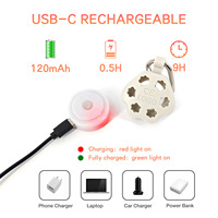 Lampe LED miniature pour chien en forme de patte, rechargeable, étanche, haute luminosité, personnalisée par l'usine UMIONE, pour la sécurité des promenades nocturnes, pendentif pour animal de compagnie