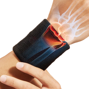 Banda elástica de algodón para la muñeca, toalla deportiva para gimnasio, tenis, para hombres y mujeres - Product Image 1