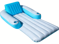 Chaise longue gonflable en PVC pour piscine, avec dossier, pour adultes, idéale pour les fêtes, modèle CN ZHE JXSJ051