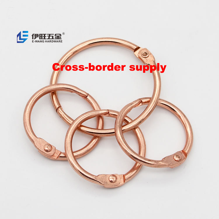 YIWANG, оптовая продажа, цвета розового золота, свободные металлические кольца-обручальные кольца для карт-вспышек