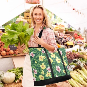 Factory Picnic Handbag Insulated Large Cooler Custom Hawaii Style Shopping Tote Beach Bag Insulated Cooler Bag - Product Image 6