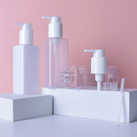 Vente directe usine – Bouteille pompe carrée en PET de 170 ml, style simple, pour shampoing, soins corporels et faux cils, idéale pour une peau éclatante
