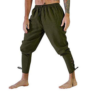 <span class=keywords><strong>Pantalones</strong></span> Medievales de Disfraz Vikingo Pirata para Hombre y <span class=keywords><strong>Mujer</strong></span>, <span class=keywords><strong>Pantalones</strong></span> Pirata con Cordones, <span class=keywords><strong>Pantalones</strong></span> Renacentistas de Color Sólido, Disfraz de Halloween para Adultos - Product Image 3