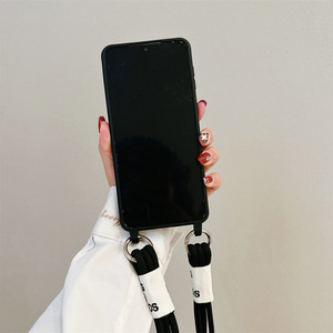 Pour Samsung S24 A54 iPhone 15 pro max bandoulière lanière Silicone <span class=keywords><strong>coque</strong></span> souple <span class=keywords><strong>coque</strong></span> de téléphone Mobile couverture arrière - Product Image 5