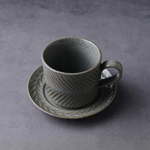 Café fournitures directement personnalisé <span class=keywords><strong>poterie</strong></span> grossière tasse à café ensemble en gros rétro argile expresso café Latte tasse - Product Image 5