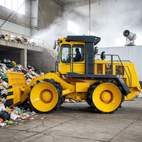 Compacteur de déchets de 23 tonnes de poids opérationnel à vendre – Machine de traitement des déchets robuste pour l'exportation