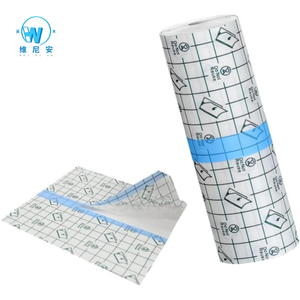 Yimmer Pansement adhésif transparent professionnel en <span class=keywords><strong>film</strong></span> auto-adhésif avec grille de guidage, certifié CE, 15cm*10m, pour infirmières et usage domestique - Product Image 3