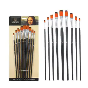 Professional Artist Brush Set For Watercolor Oil Acrylic 9 Pcs Multi-functional Shapes