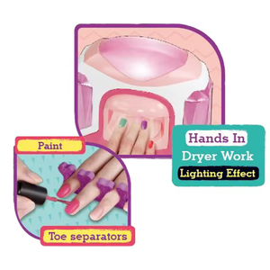 Juego de secador de uñas MILI 2 en 1 para niños con pegatina, iconos de moda, juego de manicura, regalo de fiesta, Material plástico para <span class=keywords><strong>niñas</strong></span>, Kit de esmalte de uñas - Product Image 4
