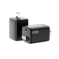 Nouveau câble de données rétractable pliable Us Plug chargeur mural USB 65w PD Qc3.0 chargeur mural Usb c chargeur super rapide pour samsung S30