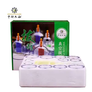 Hijama Cupping Vacuümzuiging 12 Cups Sets Voor Cellulite Cupping Massage Rugpijn Relief Chinese Cupping Therapie Pomp Hijama