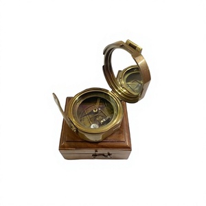 Brújula Náutica de Latón Brunton de 3 Pulgadas, Pulida, Grabada, Imitación Antigua, Portátil, con Impresión Digital Artística - Product Image 3