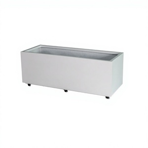 Modern <b>Rectangular</b> FRP Planter Box Outdoor <b>Flower</b> <b>Pot</b> with Wheels Lightweight Weather Resistant Fiberglass Garden Planters - Product Image 4