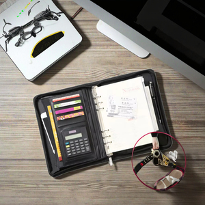 <span class=keywords><strong>Notebook</strong></span> Briefpapier B5 Losbladige Boek A5 Lederen Hardcover 100 Vellen Business Manager Map Creatieve Rits Tas Kantoor - Product Image 1