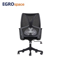 Chaise de bureau pivotante ergonomique et confortable pour visiteurs, mobilier de conférence et de direction EGROspace