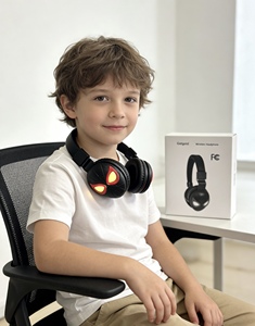 Auriculares inalámbricos para niños 902 <span class=keywords><strong>con</strong></span> <span class=keywords><strong>micrófono</strong></span> emisor de luz LED JL Chipset P47 Auriculares inalámbricos para niños - Product Image 6